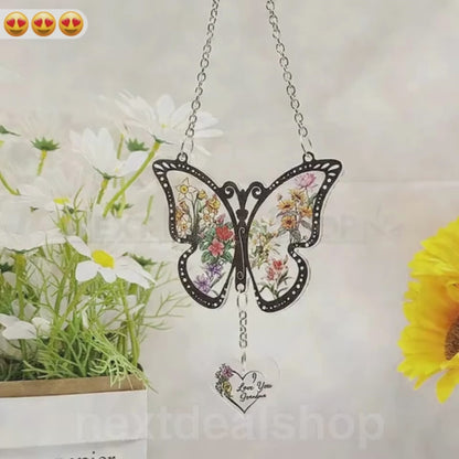 Acrylic Butterfly Hanging Ornament - Home Window Patio Yard Indoor Outdoor Hanging Decor