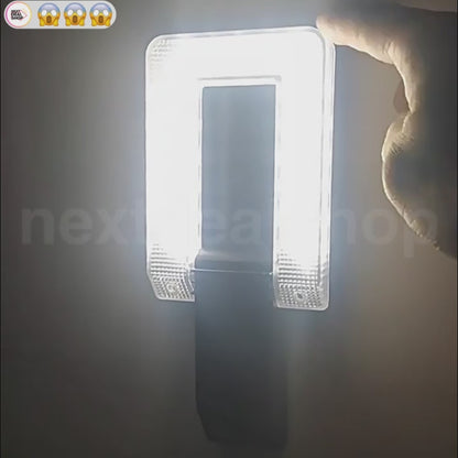 Solar Powered Foldable Motion Sensor LED Wall Light - Weatherproof Outdoor Patio Exterior Lighting