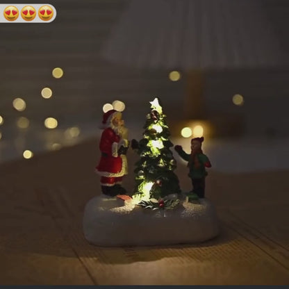 Hand Painted LED Christmas Decor - Home Table Mantel Shelf Holiday Decor