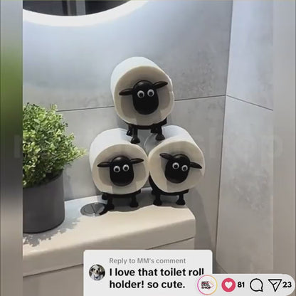 Funny Novelty Sheep Toilet Roll Holder - Bathroom Household Decor