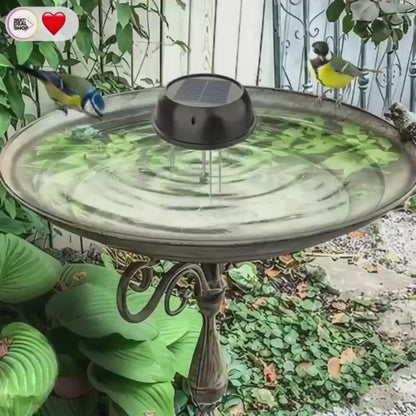 Solar Powered Bird Bath Water Wiggler - Weatherproof Outdoor Backyard Garden Bird Attracting Accessory