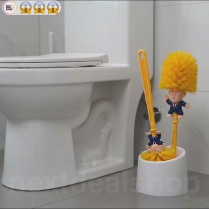 Playful Novelty Toilet Brush - Make Your Toilet Great Again Funny Bathroom Cleaning Accessory