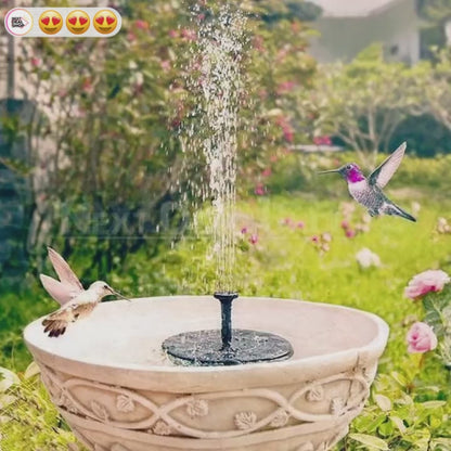 Free Standing Floating Solar Powered Water Fountain Pump for Bird Bath - Yard Garden Pond Outdoor Backyard Landscape Water Decor