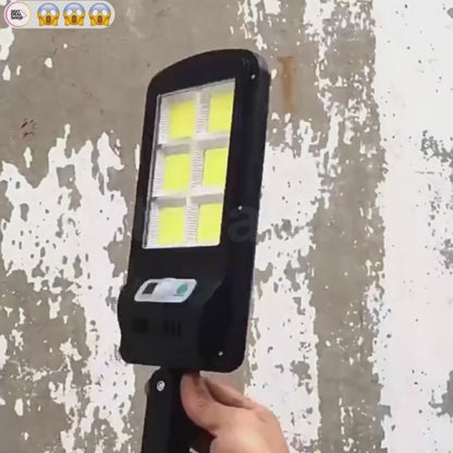Solar Powered Remote Controlled Motion Sensor LED Wall Light - Weatherproof Outdoor Patio Exterior Lighting