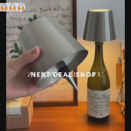 USB Rechargeable LED Wine Bottle Stopper Light - Modern Dining & Patio Bar Lighting