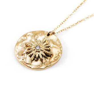 18K Plated Gold Meteor Necklace & Earring