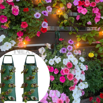 2 Pack - Vertical Hanging Plant Bag with 8 Slits