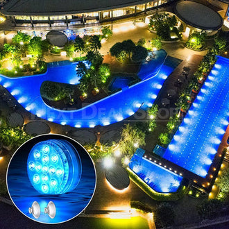 2 Pcs Magnetic Underwater LED Lights with Suction