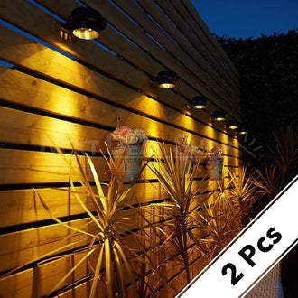 2 Pcs Solar Powered Gutter Lights