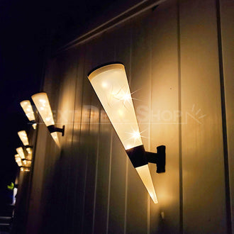 2 Pcs Solar-Powered Starry Torch