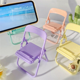 2 Pcs Versatile Foldable Chair Cell Phone Stand