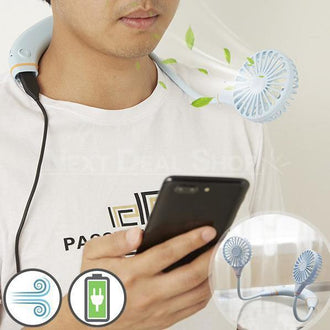 2-in-1 Lazy Fan with Power Bank