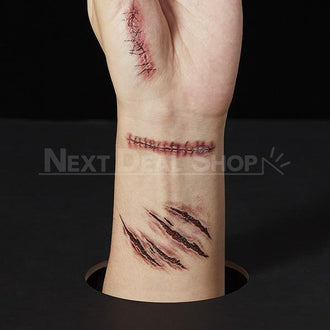 20 Pcs Halloween Scars Tattoo Stickers