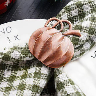 4 Pack - Rustic Pumpkin Napkin Ring