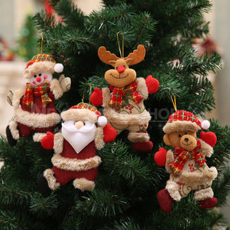 4 Pcs - Christmas Tree Hanging Ornament Set