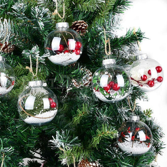 8 Pcs DIY Fillable Ornament (2.36" Diameter)