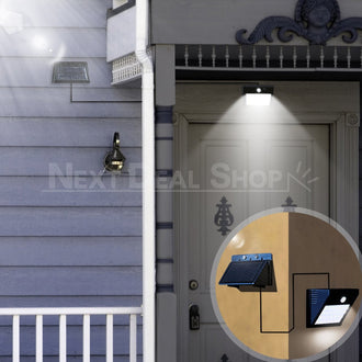 ALL-NEW Solar Powered Motion Sensor Light (W/ Detachable Solar Panel)