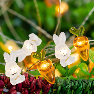 Adorable Bunny & Carrot LED String Light