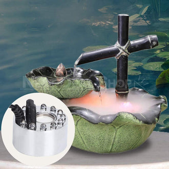 Aluminum Mini Mist Maker with LED Lights - Great Additions to fountains and Water Tanks!