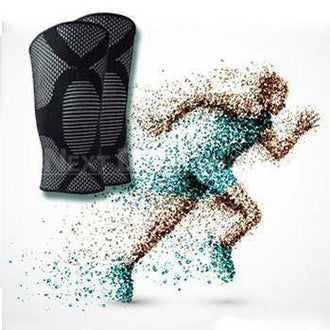 Athletic Pressurized Elastic Knee Pads Support Brace Protector