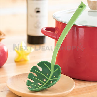 BPA-FREE Large Slotted Leaf Spoon