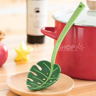 BPA-FREE Large Slotted Leaf Spoon