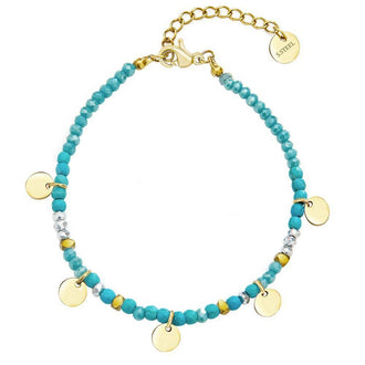 Bohemian Style 18K Gold Plated Bead Bracelet
