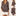 Casual Blouse with Clinched Back-Brown-S-View 1-Next Deal Shop