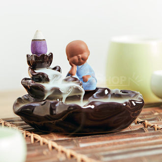 Ceramic Waterfall Incense Zen Burner