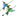 Colorful Stained Glass & Iron Hummingbird Decorative Wind Chime-Blue-View 5-Next Deal Shop
