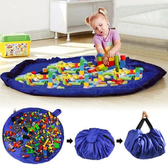 Easy Storage 59" Diameter Kids Toys Playmat - Just Grab and Go!