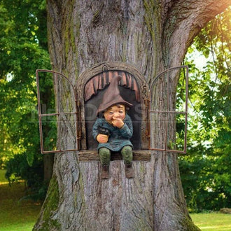 Elf On A Windowsill Tree Hugger