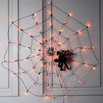 Giant Halloween Black Spider Web Light with Remote Control (3.25ft Long)