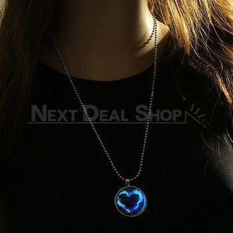 Glow in The Dark Heart Shape Necklace