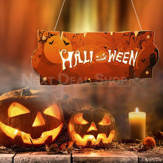 Halloween LED Hanging Door Sign