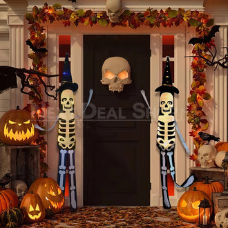 Halloween Skeleton Hanging Decor With LED Light