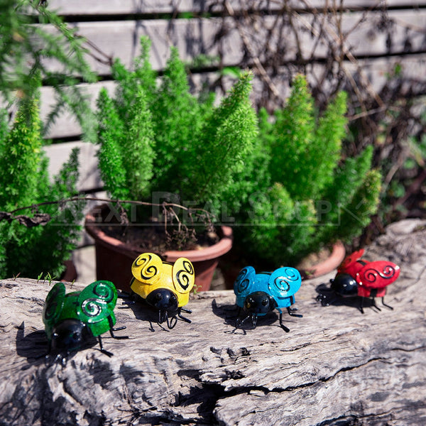 HandPainted Metal Beetle Wall Decor