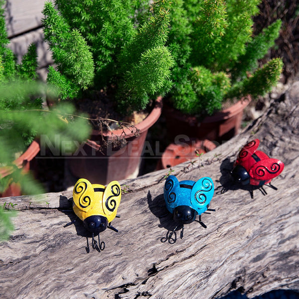 HandPainted Metal Beetle Wall Decor