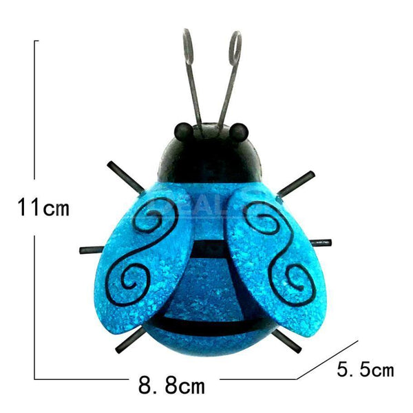 HandPainted Metal Beetle Wall Decor