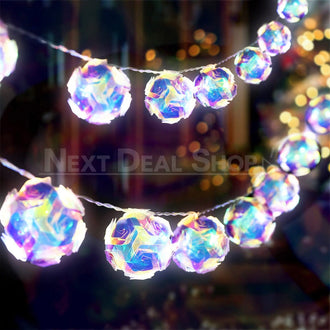 Handmade 3D Rose Ball Decorative String Light
