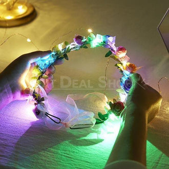 LED Glowing Hair Wreath