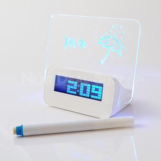 LED Message Board (w/ Highlighter) Digital Alarm Clock