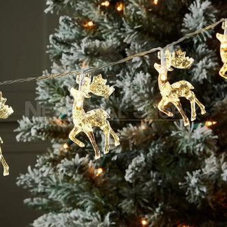 LED Reindeer String Lights