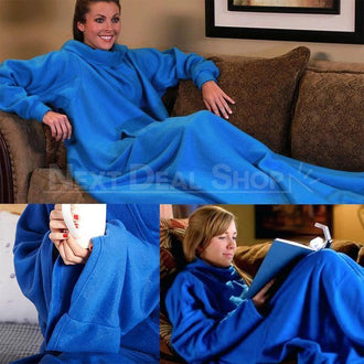 Lazy Sleeve Fleece Blanket
