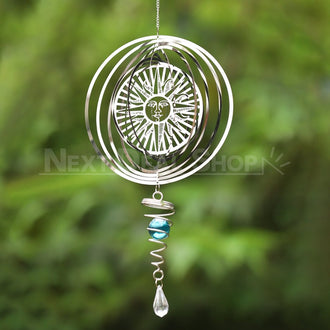 Metal Rotating Wind Chimes