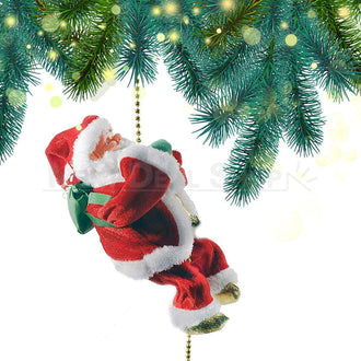 Musical Climbing Chain Santa Claus Decor