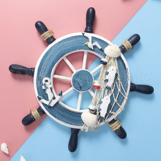 Nautical Wooden Ship Wheel Wall Decor