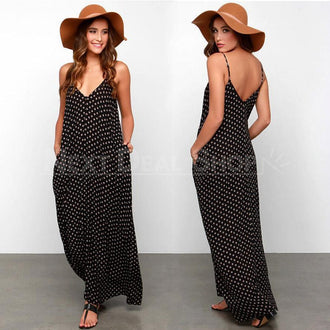 Polkadot Long Maxi Dress