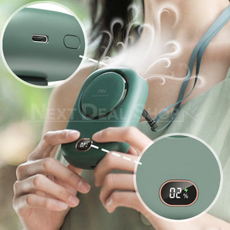 Rechargeable Hands-Free Necklace Fan