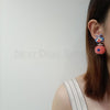 Smiley Clown with Felt Ball Earrings-Next Deal Shop-Next Deal Shop